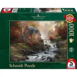 Image of Thomas Kinkade: Cobblestone Mill Jigsaw Puzzle - 1000 Pieces