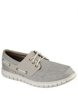 Image of Skechers Moreway Boat Shoes - Grey