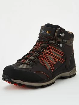 Image of Regatta Samaris Mid Hiking Boots - Brown , Brown, Size 9, Men