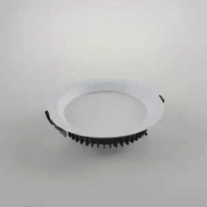 Image of Tron Outdoor LED Recessed Downlight With Adjustment For Kelvin, Matt White, IP40, 3000- 4000-6000K