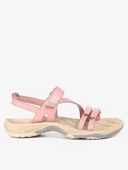 Image of Barbour Barbour Kenmore Leather Trekker Sandals - Pink, Size 4, Women