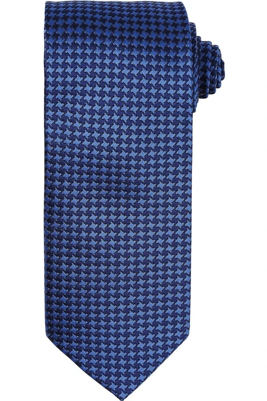 Image of Premier Premier Puppytooth Tie in Blue Blue One Size Unisex 5063470392506