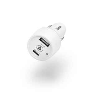 Image of CAR CHARG USB-C PD/QC 42W USB-A WH