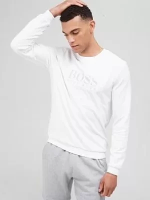 Image of Hugo Boss Velour Lounge Sweatshirt White Size L Men
