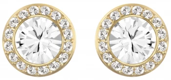 Image of Swarovski Angelic Gold-Tone plated |White Stud Earrings Jewellery