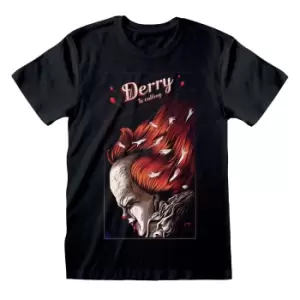 Image of IT Chapter Two Unisex Adult Derry Is Calling T-Shirt (M) (Black)