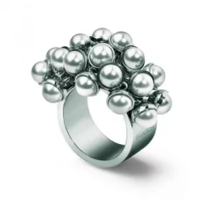 Image of Ladies Swatch Bijoux Stainless Steel Ring Size L Love Explosion Pearl