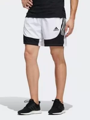 Image of adidas Aeroready 3-stripes Slim Shorts, White Size M Men