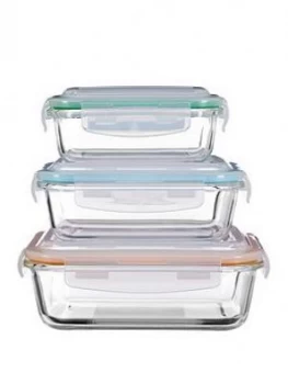 Image of Premier Housewares Freska Glass Containers ; Set Of 3