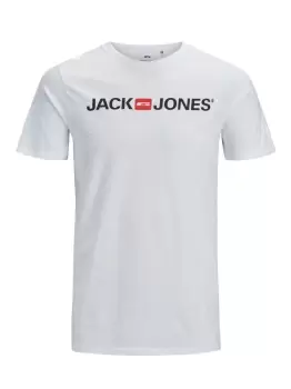 Image of JACK & JONES Cotton Jersey Plus Size T-Shirt Men White