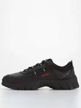 Image of HUGO Kyle Runner Trainers - Black, Size 8, Men