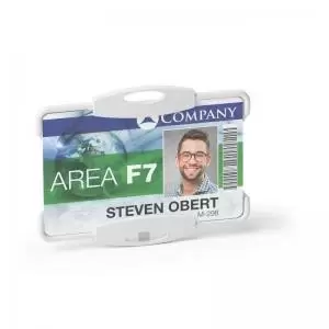 Image of Durable ID Card Holder ECO Grey 1 Card Pack of 10