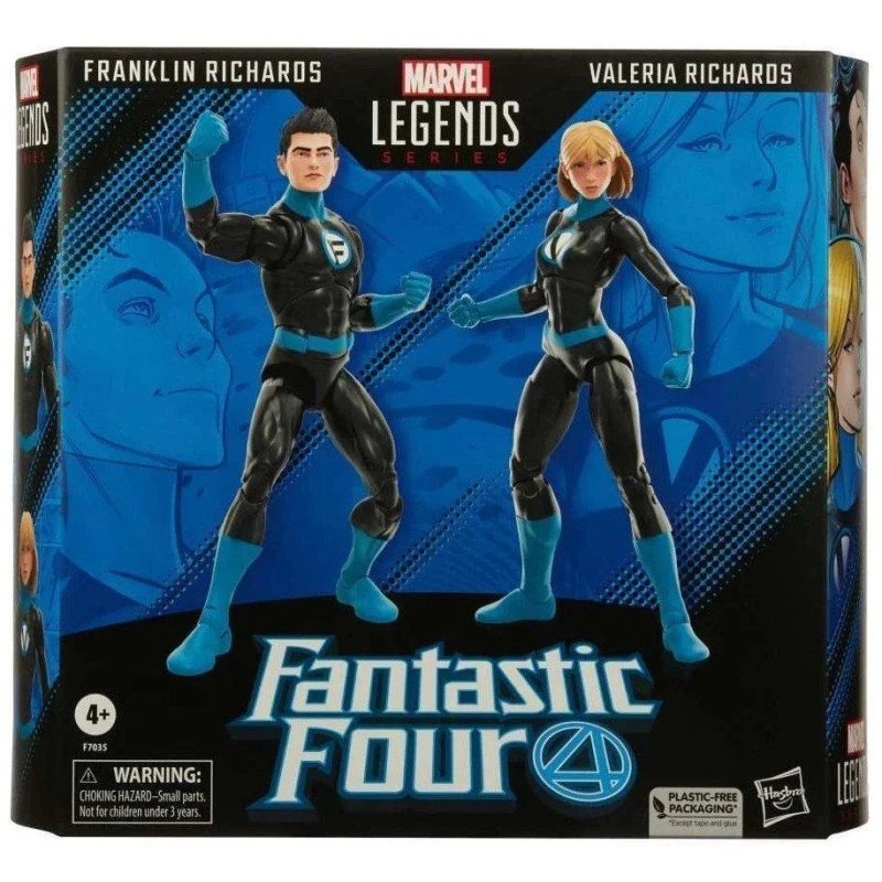 Image of Marvel Comics Legends Series Fantastic Four Franklin Richards and Valeria Richards Multi unisex One Size