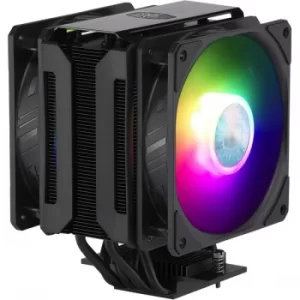 Image of Cooler Master MasterAir MA612 Stealth Universal Socket 120mm PWM 1800RPM Addressable RGB LED Fan CPU Cooler with Wired...