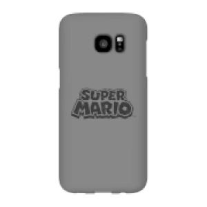Image of Nintendo Super Mario Distressed Logo Phone Case - Samsung S7 Edge - Snap Case - Gloss