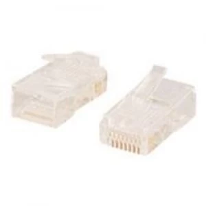 Image of C2G RJ45 CAT5e 8x8 Modular Plugs for Round Stranded Cable (50pk)