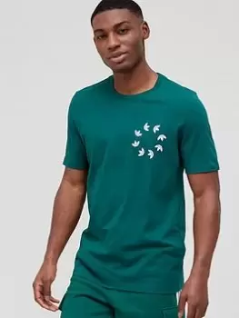 Image of adidas Originals Circular Trefoil T-Shirt - Green Size XS Men