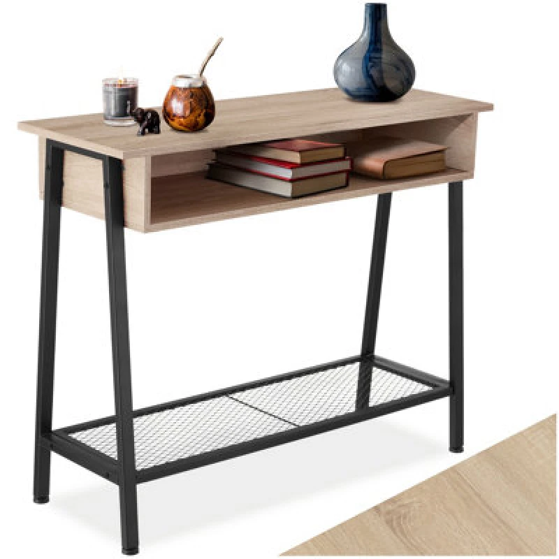 Image of Tectake Sideboard Tralee - Industrial Wood Light, Oak Sonoma