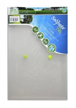 Image of Snopake Bio Polyfile Wallet File A4 Clear PK5