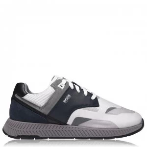 Image of Hugo Boss Titanium Runner Trainers White/Navy 460 Men