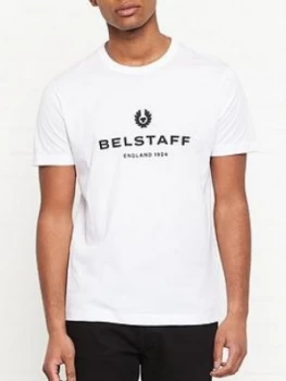 Image of Belstaff 1924 Logo Print T Shirt