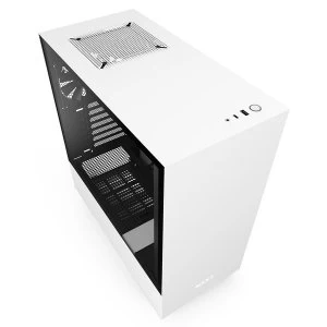Image of NZXT H510 Midi Tower Gaming Case - White Tempered Glass