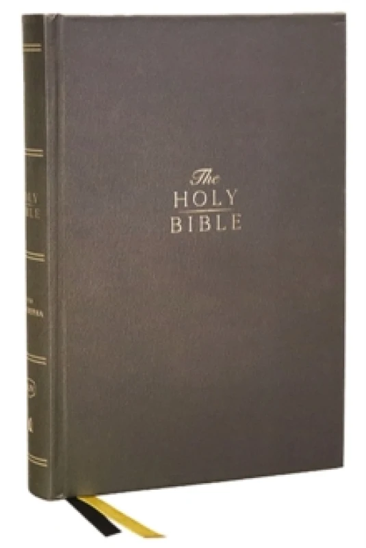 Image of KJV Holy Bible with Apocrypha and 73,000 Center-Column Cross References, Hardcover, Red Letter, Comfort Print: King James Version Hardback