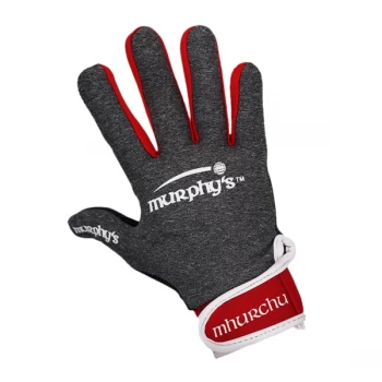 Image of Murphy's Gaelic Gloves 9 / Medium Grey/Red/White
