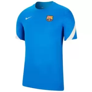 Image of 2021-2022 Barcelona Training Shirt (Blue) - Kids