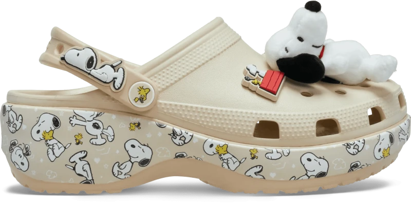 Image of Crocs Women Peanuts Classic Platform Clogs Multi 7