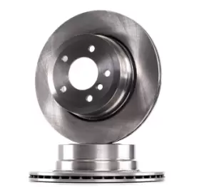 Image of RIDEX Brake disc Rear Axle 82B0571 Brake rotor,Brake discs BMW,5 Limousine (E60),5 Touring (E61),6 Coupe (E63),6 Cabrio (E64)