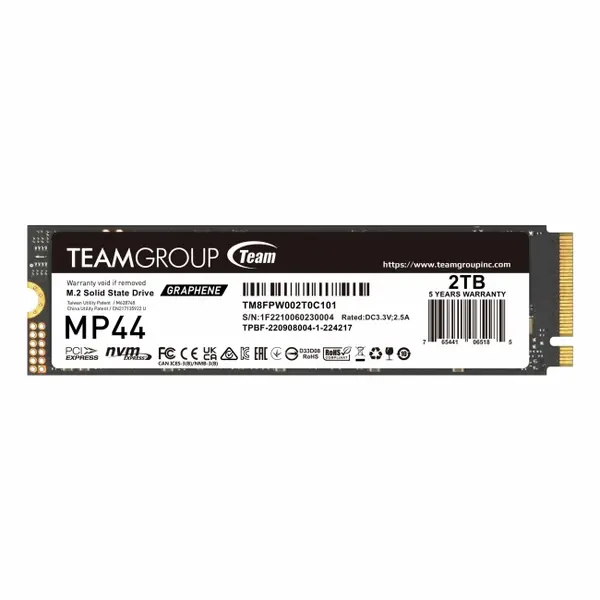 Image of Team Team Group MP44 M.2 2 TB PCI Express 4.0 NVMe TM8FPW002T0C101