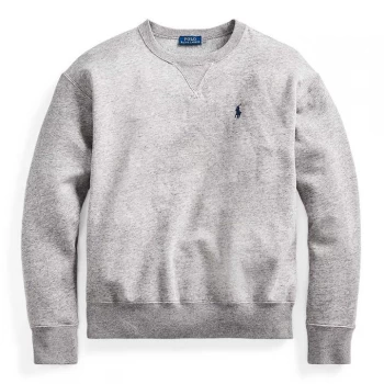 Image of POLO RALPH LAUREN Logo Crew Neck Sweatshirt - Grey 004