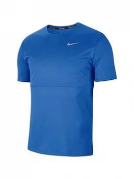 Image of Nike Running Breathe T-Shirt - Blue