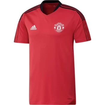Image of adidas Manchester United Training Jersey Mens - College Red