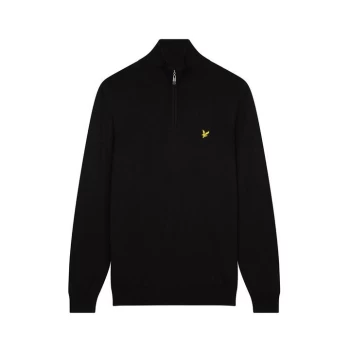 Image of Lyle and Scott Golf Zip Top - Black