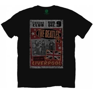 Image of The Beatles Live in Liverpool Mens X-Large T-Shirt - Black
