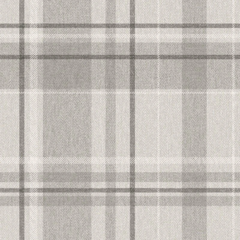 Image of Crown Crown - Harris Tweed Herringbone Check Soft Grey Wallpaper Luxury Fabric Effect WL-M1871
