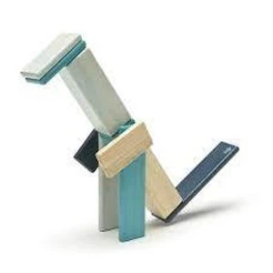 Image of 14 Piece Tegu Magnetic Wooden Block Set Blues