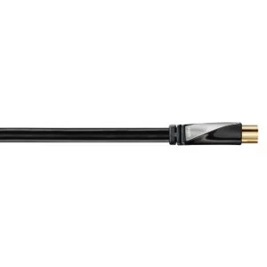 Image of Avinity - Antenna Cable, coax plug - coax socket, filter, gold-plated, 100 dB, 1m - Black (1 Accessories)