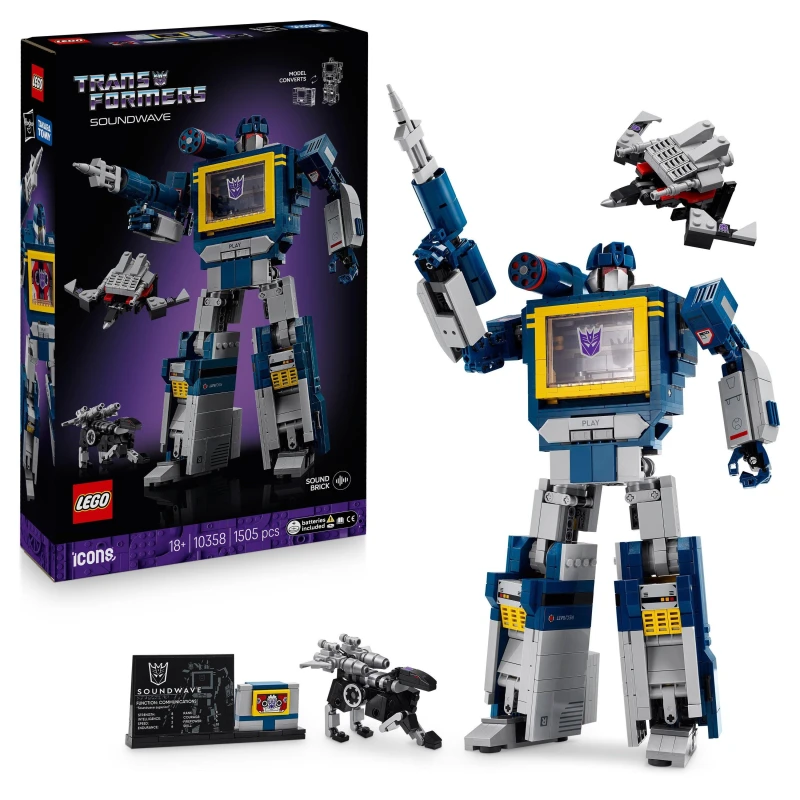 Image of LEGO Icons Transformers: Soundwave Model Kit Building Set for Adults 10358