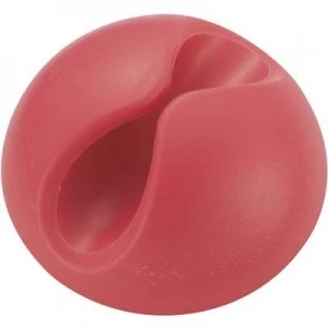 Image of Cable mount Self adhesive Red fluorescent 547669