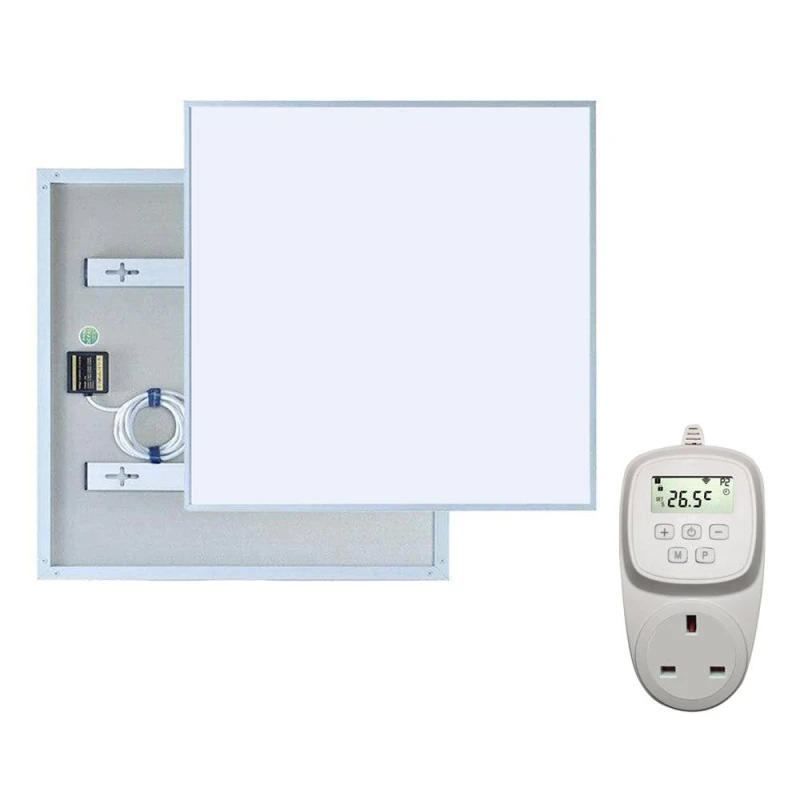 Image of ENER-J ENERJ 360W Infrared Heating 6060cm with PlugIn WiFi Thermostat in White White Unisex