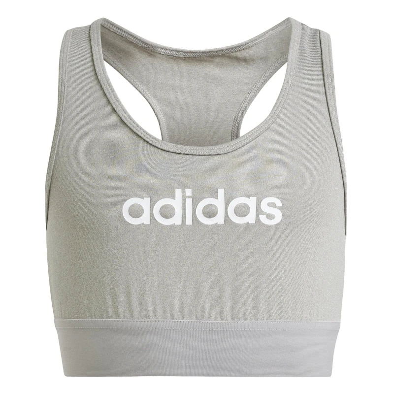 Image of adidas Linear Bra - Grey Grey 7 - 8 Years