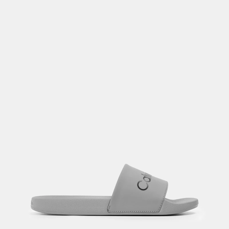 Image of Calvin Klein Pool Logo Sliders Grey/Black male 7 (41)