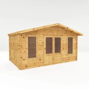 Image of Mercia 5m x 3m Corner Log Cabin 28mm