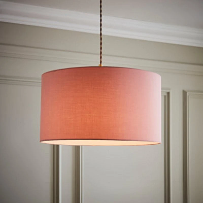 Image of MINISUN Ceiling Light Shade Lampshade Drum Pendant Easy Fit Small Medium Large Lighting - Large - Blush 26264
