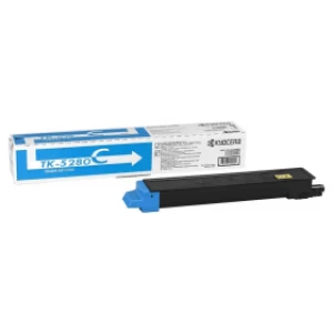 Image of Kyocera TK5280C 1T02TWCNL0 Cyan Laser Toner Ink Cartridge