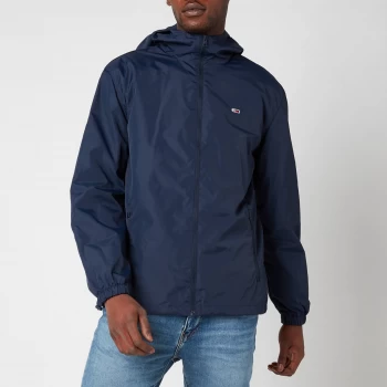 Image of Tommy Jeans Mens Packable Windbreaker Jacket - Twilight Navy - L