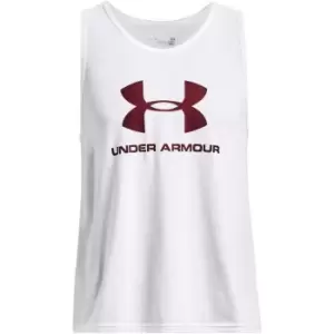 Image of Under Armour Sport Style Logo Tank Top Mens - White
